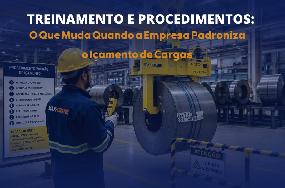 Treinamento e Procedimentos: O Que Muda Quando a Empresa Padroniza o Içamento de Cargas